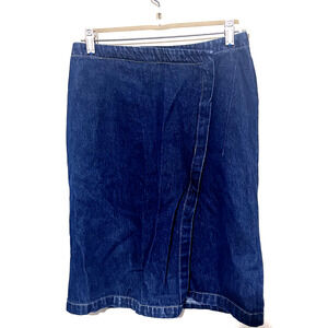 U2 Jeans Denim Mini Skirt Size XS pencil zipper back grunge y2K